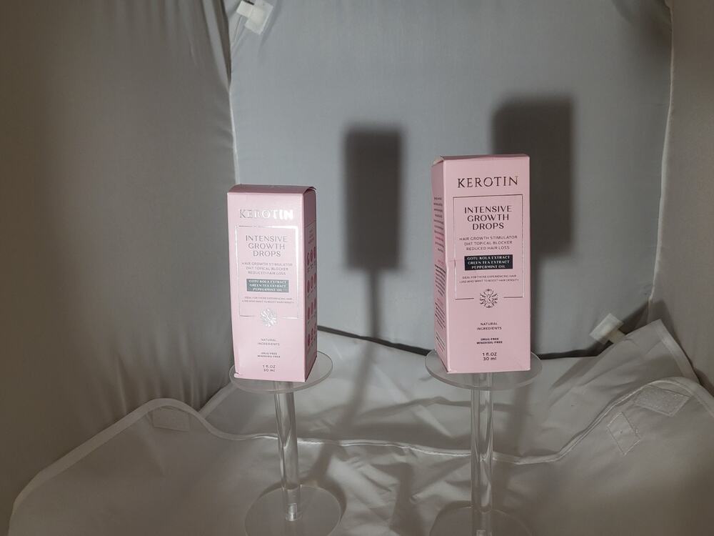 2 Bottles Kerotin Intensive Growth Drops 1 Fl. Oz 30 ml New in Box